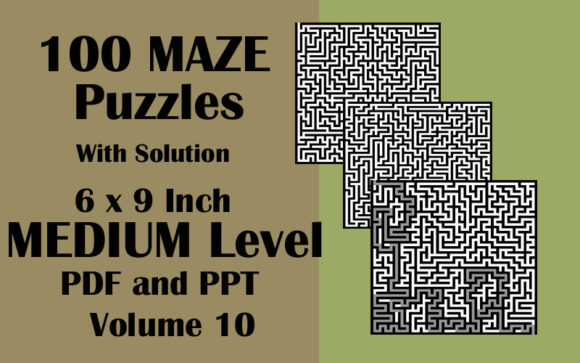 Download 100 Maze Puzzle Medium 6x9 PDF PPTX V 10 - Ppt Collection