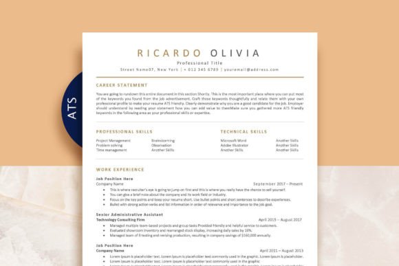 Download ATS Friendly Resume Template - Resume template Collection